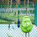 Fence Hooks for Baseball, Pickleball, Tennis and Camping, Nylon Safety Buckles and Durable Metal Hooks for Sports Bags, Pack of 4