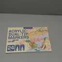 ARTISTRO 24 Pastel Dual-Tip Acrylic Paint Markers - Brush + Fine Tip Combo - Multi-Surface Paint Pens in Soft Colors
