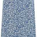 Women's Casual Skirts High Waisted Pleated A Line Swing Skirts Vintage Floral Skirts, Medium