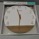 La Crosse Technology 12" Sierra Wood Quartz Analog Wall Clock - White - 404-3630B