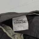 Plaid&Plain Men's Skinny Stretchy Khaki Pants Colored Pants Slim Fit Slacks Tapered Trousers (33W x 34L, Grey)