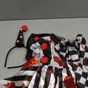 Sicypoty Girls Clown Costume for Halloween Scary Clown Costume Kids Evil Clown Dress (10-12 Years)