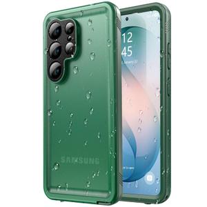 SPORTLINK for Samsung Galaxy S26 Ultra Case, IP68 Waterproof Dustproof Military 360 Full Body Heavy Duty Shockproof Protective with Camera Screen Protector S 26 Phone Front Back Cover 6.9" Green