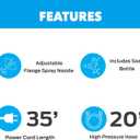 Pulsar PWE2001V Electric Portable High Pressure Washer, PSI 2000, Cleans Cars/Fences/Patios