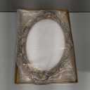 XPXKJ Vintage Gold Mirror Tray Vanity Tray for Dresser Perfume Storage Decorative Mirrored Glass Tray Coquette Room Decor, Bedroom, Bathroom Oval Antique Serving Makeup Organizer