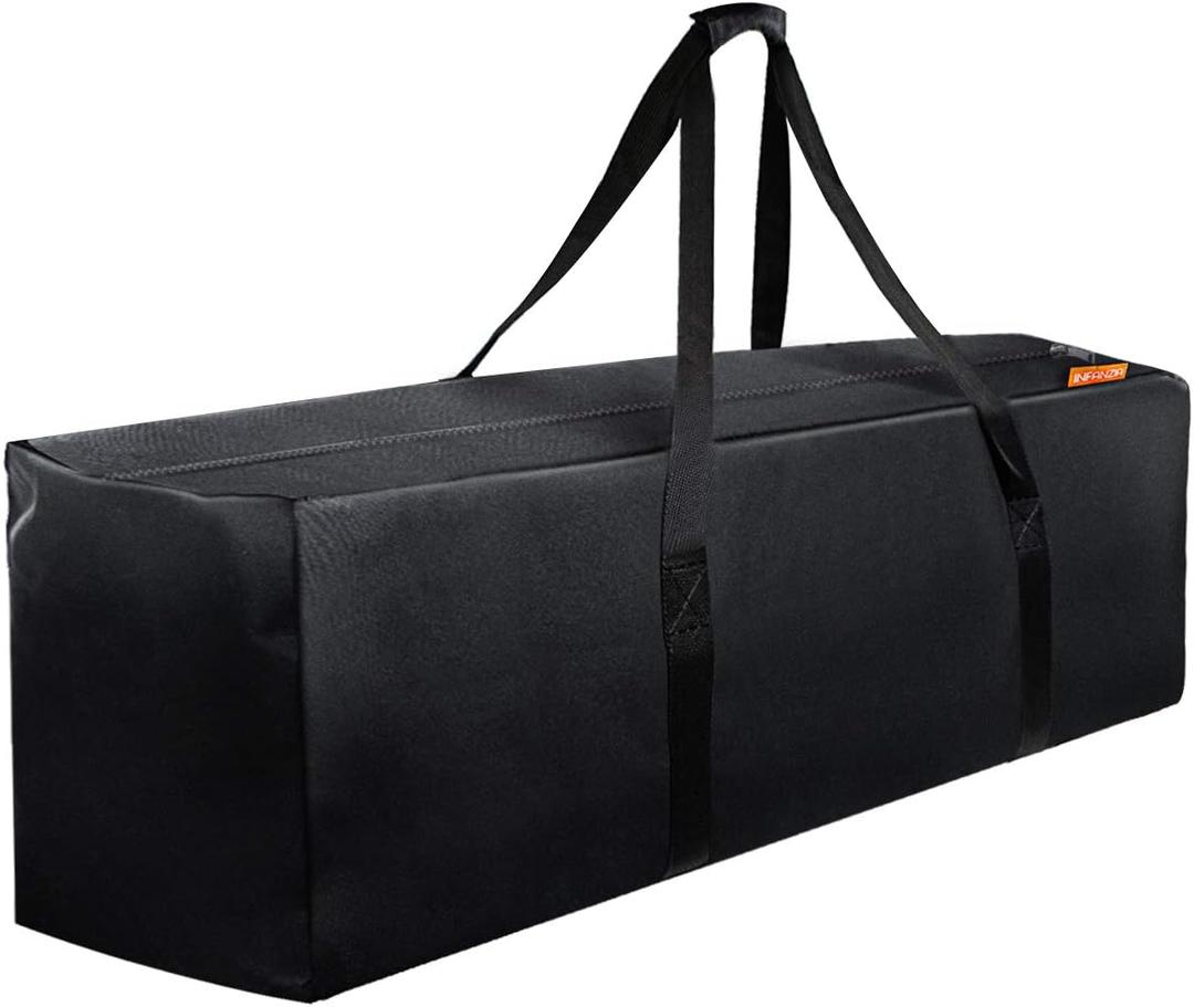 INFANZIA Duffel Travel Sports Equipment Bag, Long Luggage Bag with Upgrade Zipper Water Resistant, Extra Large Foldable Storage Bag for Camping, Tent, Tripod, Fishing(47x15x17 inch,1PCS)
