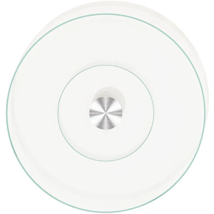 Glass Lazy Susan Turntable for Dining Table - Large Round Clear Tabletop Rotating Tray Tempered Glass Serving Plate Silent & Smooth Spin (27in/68cm)
