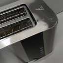 Mueller UltraToast Full Stainless Steel Toaster 4 Slice, Long Extra-Wide Slots for Bagels and Waffles, 6 Browning Levels, LED Display, Cancel/Defrost/Reheat Functions & Removable Tray, Kitchen Gadgets