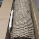 DEXI Jute Door Mat for Front Entryway, 31x47 Braided Woven Doormat Outside Entrance, Dirt Trapper Natural Fiber Entry Mats for Patio, Brown (2'8" x 4' (Rectangular))