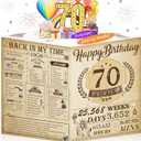 70th Birthday Card for Men Women, Funny 3D Pop Up 70th Birthday Gifts for Grandma Mom Dad, Back In 1956 Happy 70 Year Old Birthday Decorations Cards for Her Him, Classy Vintage
