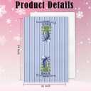 Chinoiserie Christmas Kitchen Towels,Blue Stripes Bow Coquette Christmas Tree Dish Towels,Blue Christmas Hand Towels for Kitchen Bathroom,Grandmillennial Decor,16x24 Inches Set of 2