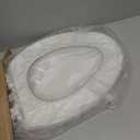 Bemis 7300SLEC Slow Close Toilet Seat, Easy Clean Hinges and Durable Plastic Seat, Made in USA, Elongated, White