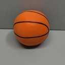 Silent Basketball Size 7 (29.5")  Grooved Airless Indoor Basketball for Quiet Dribbling and Indoor Training, Pro PU Foam Ball  Real Feel Higher Bounce Quieter (Orange)