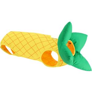 EMUST 2PCS Cat Recovery Suit Female, Soft Cat Surgical Suit for Abdominal Wounds, Cute Kitten Shirt Clothes for Cats Anti Licking Full Bodysuit for Kittens 4-8lb, Yellow, Medium