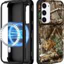 for Samsung Galaxy S24/S25 Case - [Compatible with MagSafe] Women Cute Girls Magnetic Protective Phone Cover Boys Cool Forest Heavy Duty Shockproof Funda for Samsung S24/S25 Cases
