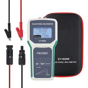 FrogBro 1800W Solar Panel Tester Photovoltaic Multimeter, Troubleshooting Tool with Smart MPPT Display, Upgraded Measuring Range (5~1800W, 20~120V, 0~60A) for Solar PV Panel Testing and Data Analysis