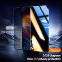 TOCOL for Samsung Galaxy S25 Plus Privacy Screen Protector 9H Hardness Military Grade Shatterproof HD Tempered Glass 2 Pack