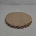 Juvale Paper Placemats - 12-Inch Round, Brown, 250 Count - Disposable Placemats & Lace Doilies - Paper Chargers for Dinner Plates - Tea Party Decorations & Wedding Table Decor