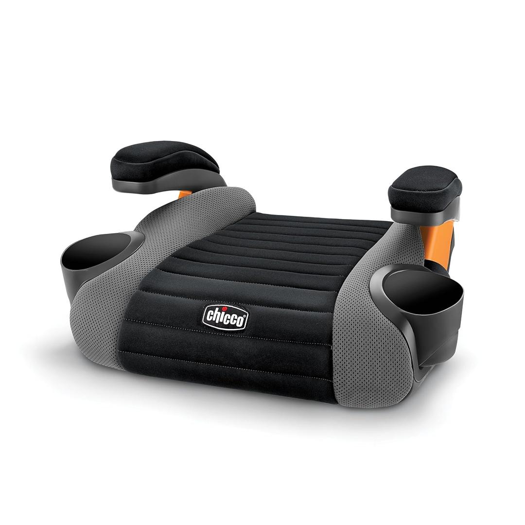 Chicco GoFit Backless Booster Car Seat Without Latch Attachment, Travel Booster Seat for Car, Portable Car Booster Seat for Children 40-110 lbs., Shark/Black/Grey, Manufacturing Date: February 2026