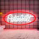 Peterbilt Neon Sign for Wall Decor, Dimmable Peterbilt Garage Truck Led Neon Light Sign USB Powered for Farm Bedroom Man Cave Bar Birthday Gifts