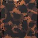 Abbery for iPhone 16 Pro Max Case Tortoise Shell Cheetah Leopard Print Cute Trendy Animal Pattern Design Flexible Soft TPU Protective Women Girls Grily Brown Shockproof Phone Cover