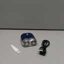 2026 New Model Mini Dual-Head Electric Shaver, Electric Mini Portable Razor, Pocket Size Washable Double Head Razor, Rechargeable Waterproof Compact Electric Shaver for Home, Car, Travel (Blue)