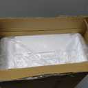 Sywhitta 3-Tier Plastic Rolling Utility Cart with Handle, Multi-Functional Storage Trolley for Office, Living Room, Kitchen, Movable Storage Organizer with Wheels, White