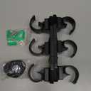 Fishing Rod Racks for Boat/Wall/Truck Bed, 3-Poles Storage Holders with Rubber Band Clips