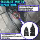2 x ZIMISI Tire Repair Nails, Car Rubber Fast Puncture Repair Screw Tires Plug Kit, Self-Service Spiral Vacuum Tire Mending Nail Tools Fit Vehicle, Truck, Motorcycle for Repairing Tires (60PCS) (EXP 09/01/26)