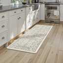 KIMODE Anti Fatigue Kitchen Mats,Light Grey Distressed Kitchen Runner Rugs, Size: 59"L x 24"W x 0.5"Th