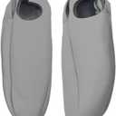 DSkoiph Front Seat Armrest Cover Leather Synthetic 1 pair Compatible with Toyota Sienna 2011 2012 2013 2014 2015 2016 2017 Gray Leather Part Only