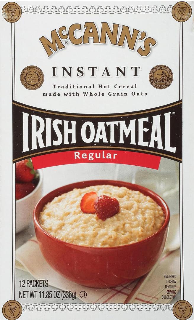 McCann's Instant Irish Oatmeal, Regular, 12 Packets (EXP 10/07/27)