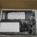 AZERPIAN Slim Rolling Cart 5 Tier Narrow Storage Cart on Wheels with MDF Board Top and Metal Handle for Small Space Kitchen Living Room Home Office Pantry Bathroom Laundry (16.38 x 5.12 x 39.17 inch)