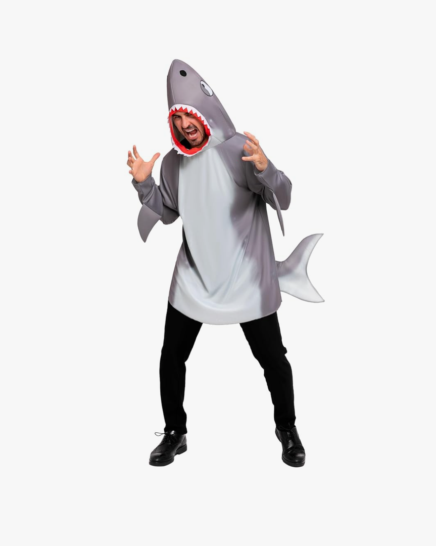 Spooktacular Creations Men Shark Costume for Adult Halloween Costume Party, Shark outfits, Animal Theme Cosplay Party