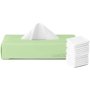 LastTissue Reusable Cotton Tissue Box | Face Towels & Handkerchiefs for Men & Women Washable, Sustainable Facial Tissue with Storage Case