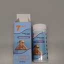 7IN1 Pool Test Strips,Accurate&Easy Water Chemical Testing Strip for Pool,Spa&Hot Tub, Quick Pool Test Kit for Hardness,Total Alkalinity,Cyanuric Acid,Total Chlorine 100 Strips (7IN1V11)