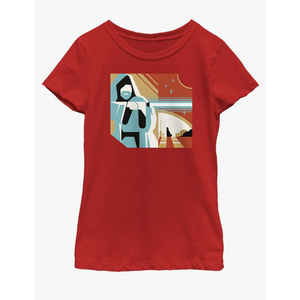 Women's Star Wars: Obi-Wan Kenobi Geometric Obi-Wan Graphic Tee Red Small