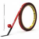 3M 5925 VHB Double Sided Mounting Tape Heavy Duty 0.25"10Ft Black Waterproof Foam Tape Strong Adhesive Strip Tape for Automotive Trim Insulation Strip Office Home Dcor