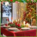 12 Pcs Christmas Tree Taper Candles Xmas Decor 10 Inch Tall Candles Set for Christmas Gift Xmas Dinner Party Table Decoration