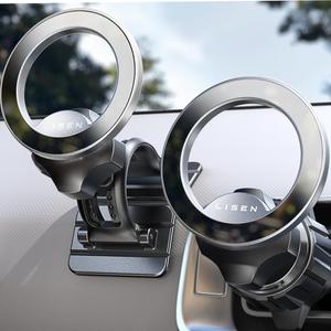 LISEN for MagSafe Car Mount Magnetic Car Phone Holder [95% Increase Magnetism] for iPhone 17 Your Car Accessories for Men Truck 360 Vent Phone Mount for Garmin GPS Fit iPhone 17 Pro Max Air 16 15 (Black)