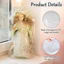 AmazingSpark 10 Pcs Clear Vinyl Doll Covers 20" H Clear Dustproof and Rainproof Shield Sleeves Storage Bags for Collectible Dolls High Transparency Protective Sleeves for Organizing Figures Protector