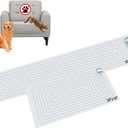 SEERWAY Scat Pet Shock Mat 2 Pieces in Different Size, Shock Pads for Dogs and Cats Training Indoor, Electric Repellent Mat Keeps Pets Off Couch, Sofa, Countertop, 3 Modes (60" x12 + 30"x16")