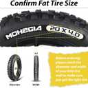 MOHEGIA Ebike Fat Tire: 20x4.0/26x4.0 Inch E-Bike Mountain Bicycle Tire Replacement,High-Performance and All-Terrain Folding Electric MTB Tire with Offroad or Trail Riding