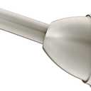 Moen MDN2170BN Magnetix 60-inch Curved Adjustable Single Shower Curtain Rod, Brushed Nickel