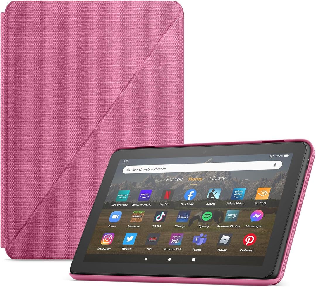 Amazon Fire HD 8 Tablet Cover (Only compatible with 12th generation tablet), Hibiscus