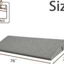 King Size Wedge Pillow for Sleeping - 6 Inch Bed Wedge Pillow for Acid Reflux, GERD, Sleep Apnea & Snoring Relief - High Density Foam Mattress Elevator for Back Pain, Post Surgery Recovery - Grey