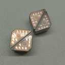 Hyuduo 4 Set Solar Stair Lights 9 LEDs IP68 Outdoor Solar Step Lights for Decorating Garden Staircases Patios 4 Pcs