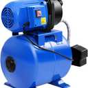 Goplus Shallow Well Pump 1.6HP Pressure Tank 1000GPH Jet Pump for Garden Irrigation, 1200W (Blue)