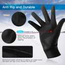 Unigear Lightweight Running Gloves, Touch Screen Anti-Slip Warm Gloves Liners for Cycling Biking Sporting Driving for Men Women (Black)