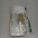 12.4 Inches Cabinet Door Paper Towel Holder Camper Under Sink No Drilling Paper Towel Storage and Dispenser for RV Kitchen Bathroom Laundry Room, Stainless Steel(Gold,1 Pcs)